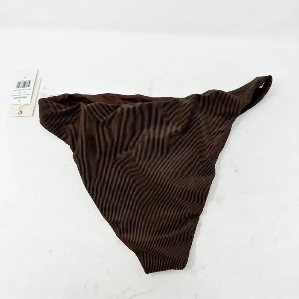 GOOD AMERICAN Ribbed Better Bikini Cheeky NWT in Size 4 (XL)
